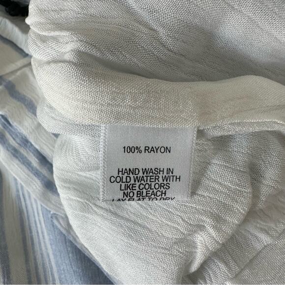 Gibson striped wide leg cropped pants Size 2X - Picture 6 of 9